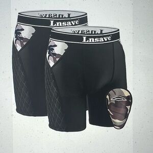 Lnsave Padded Protective Sliding Shorts for Boys – Size Y-S  NWOT